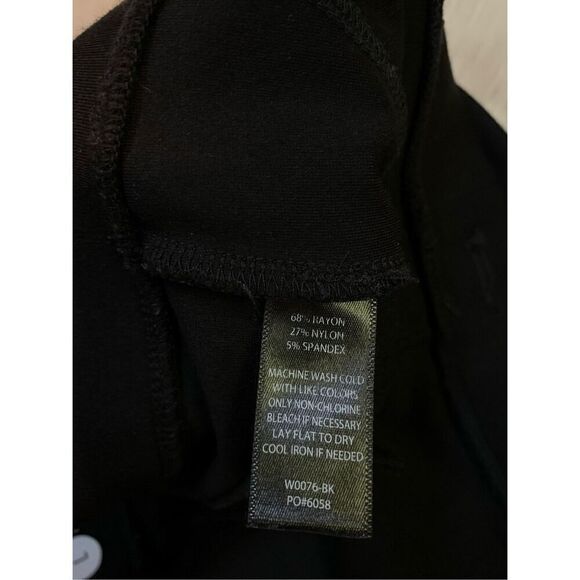 Betabrand Straight-Leg Classic Dress Pant Yoga Pant Black Large - Picture 10 of 11